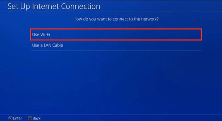 tap use WiFi if you get playstation sign in error