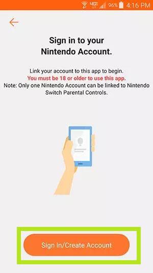 Sign into Nintendo Account