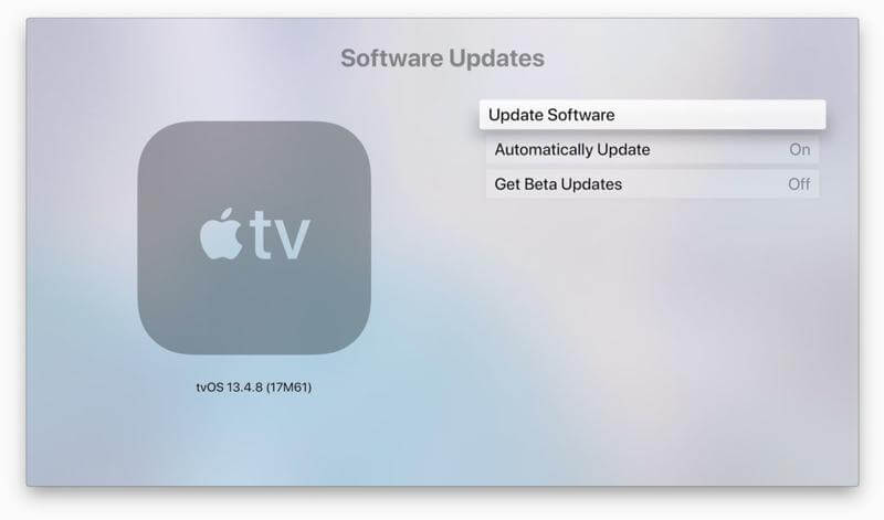 To Update Apple TV - Hulu Error Code P-Dev302