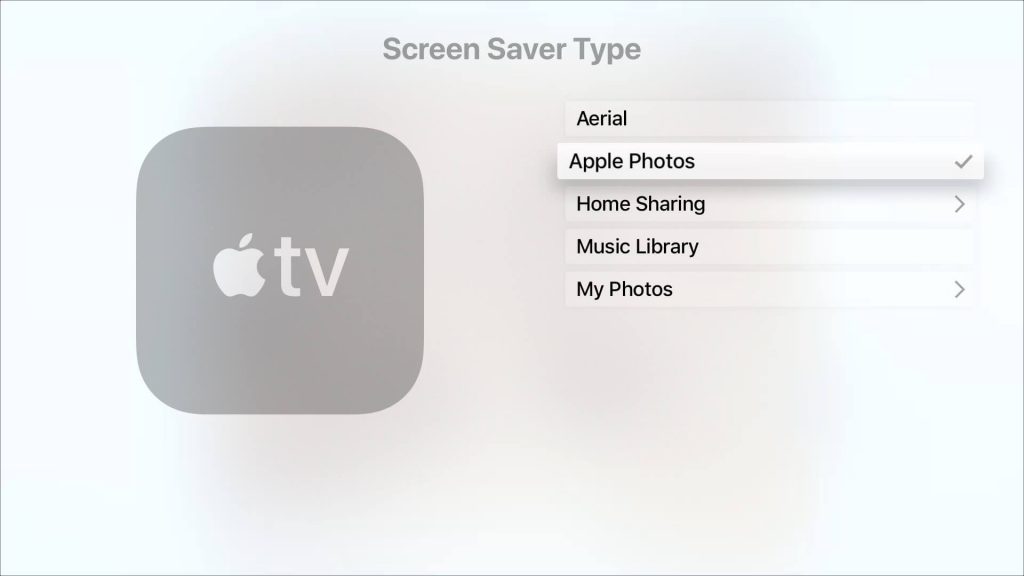 Select Home Sharing - How to Change Apple TV Screensaver