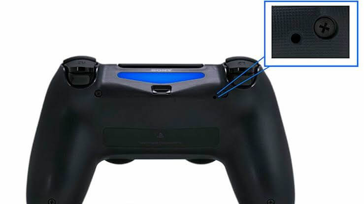 Options button on PS4 controller 