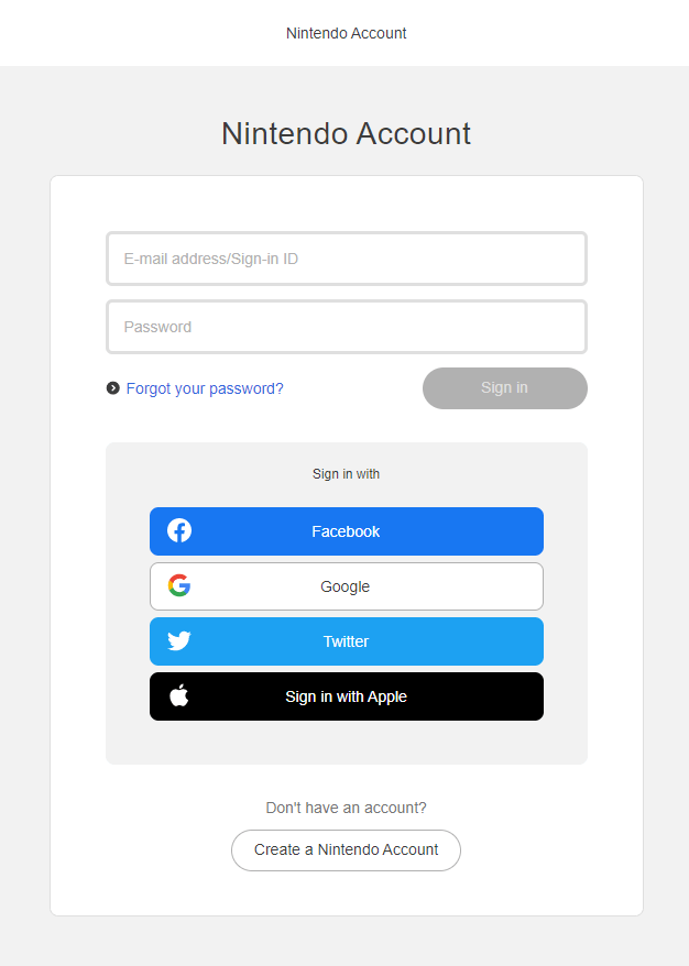 Enter sign-in ID and password