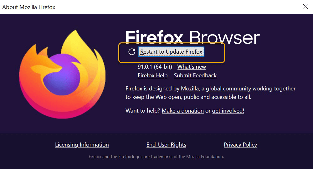Update Mozilla Firefox