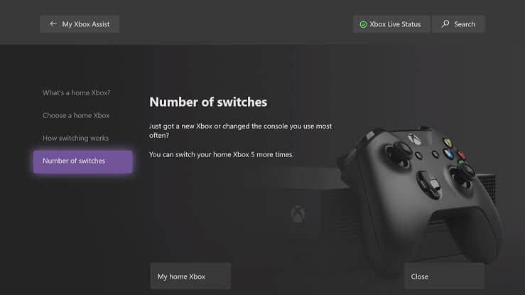 Switches in Xbox