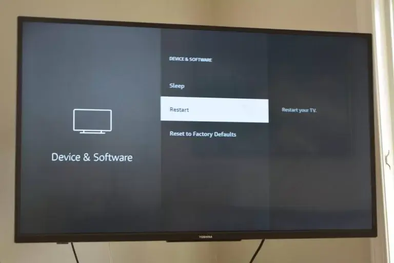 To restart your Android TV - Prime Video Error Code 1060