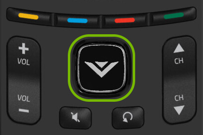 Press the VIA button on the Vizio remote