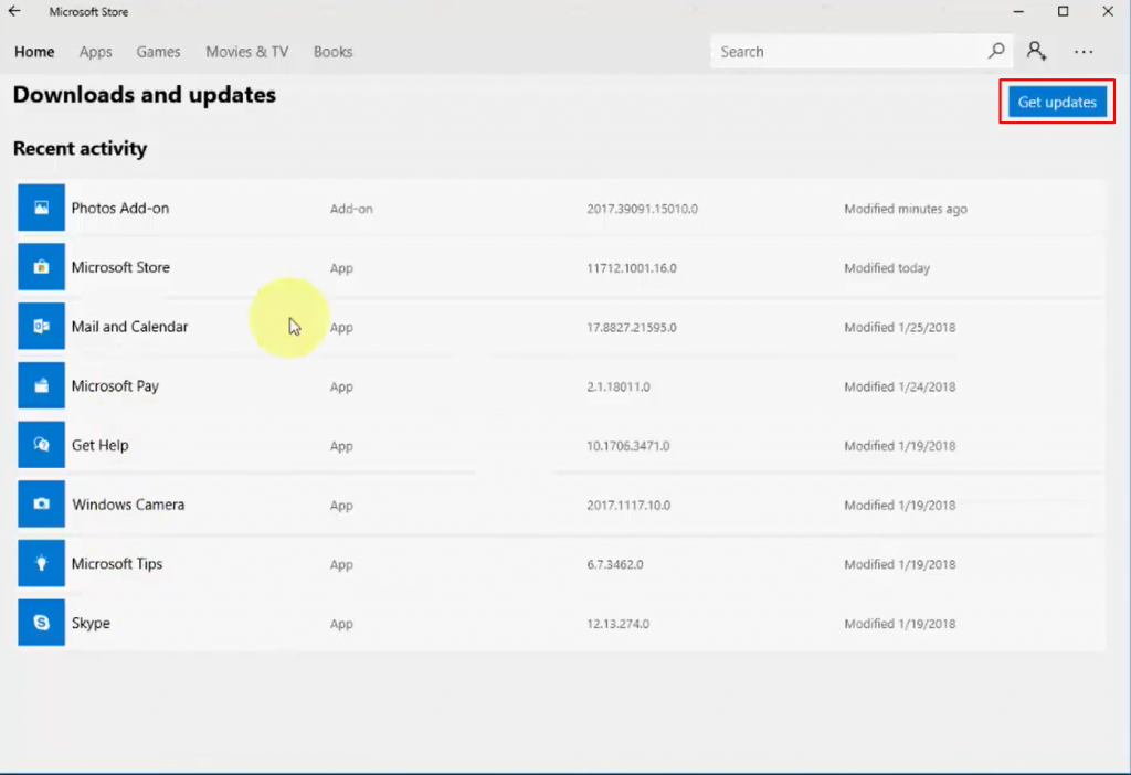 Select Get update to update Xbox app on Windows PC